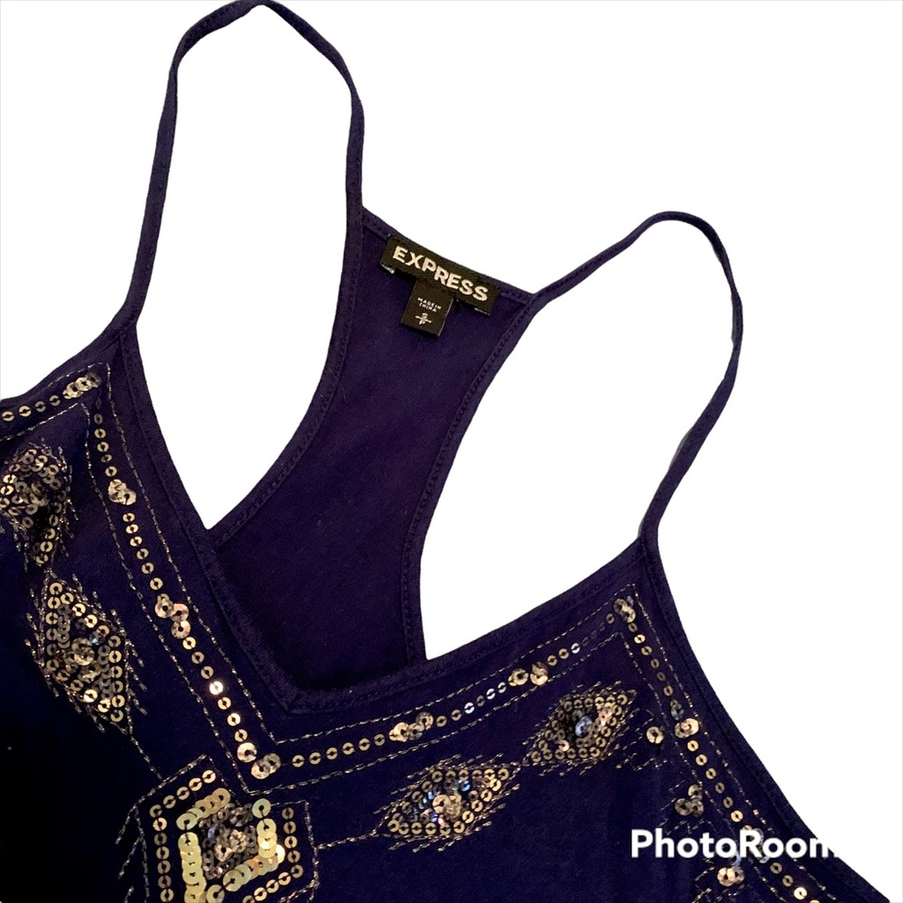 Express sequined racerback tank - Picture 5 of 5